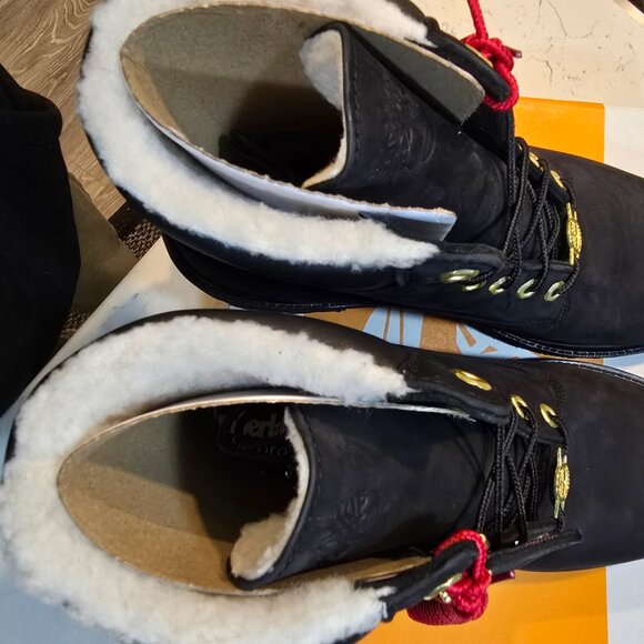 Timberland Premium 6 in Warm Lined Boots Nubuck Fleece Lined 0A42SR 001 MENS 12 - Picture 11 of 16